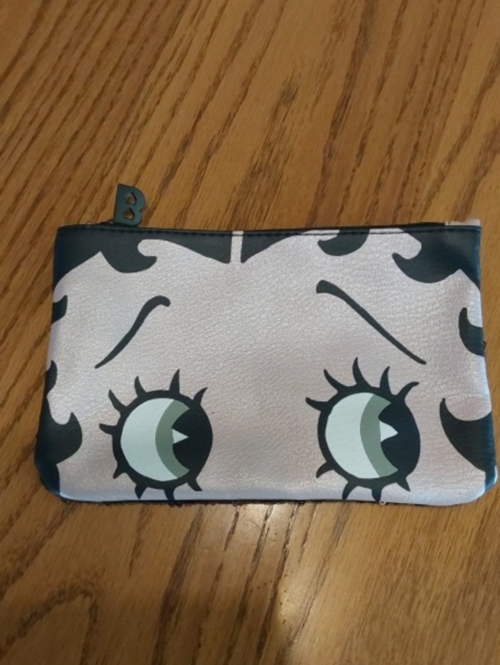 Betty Boop Silver and Black Eye Print Kids Coin Pouch